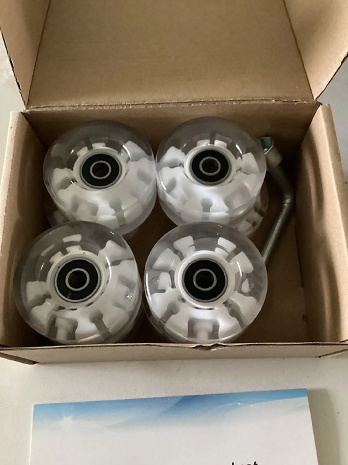 Nezylaf 8 Pack Upgrade Light up Roller Skate Wheels, 78A Roller Skate Wheel ABEC
