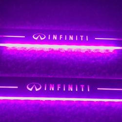 🚗 Infiniti LED Door Sill Lights – Multi-Color – Like New