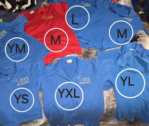 14 Playeras IDEA diferentes Tallas