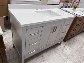 Bathroom vanities gray 48 inch