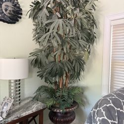 Indoor Bamboo Plant W Fake Leaves