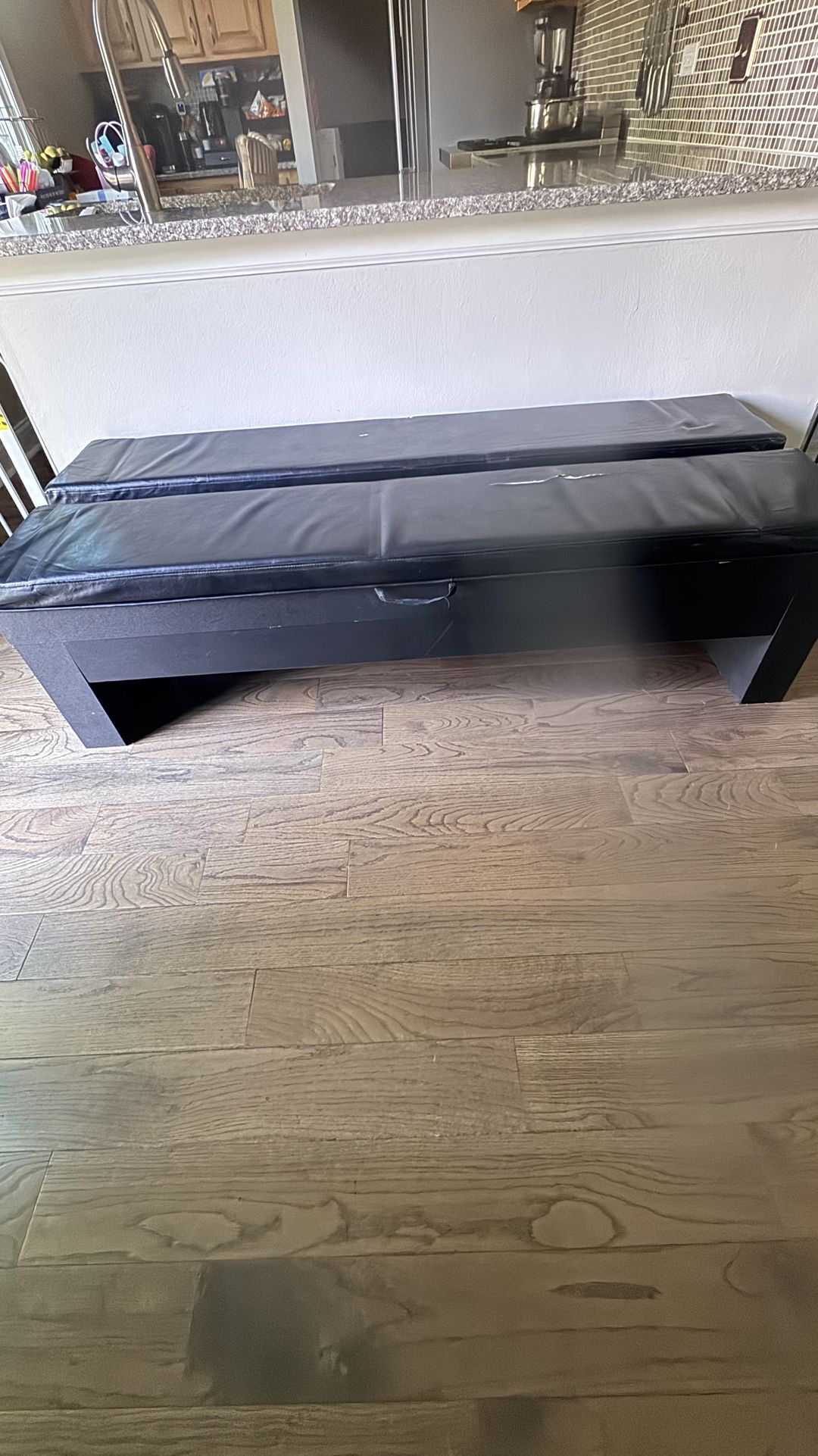 Long Storage Bench For Pool Sticks And Balls
