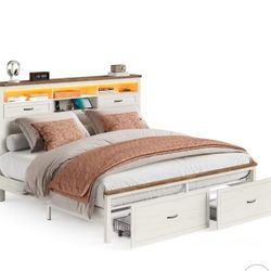 Bed Frame King Size White 