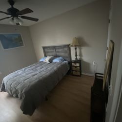 Twin Bed And Night Stand 