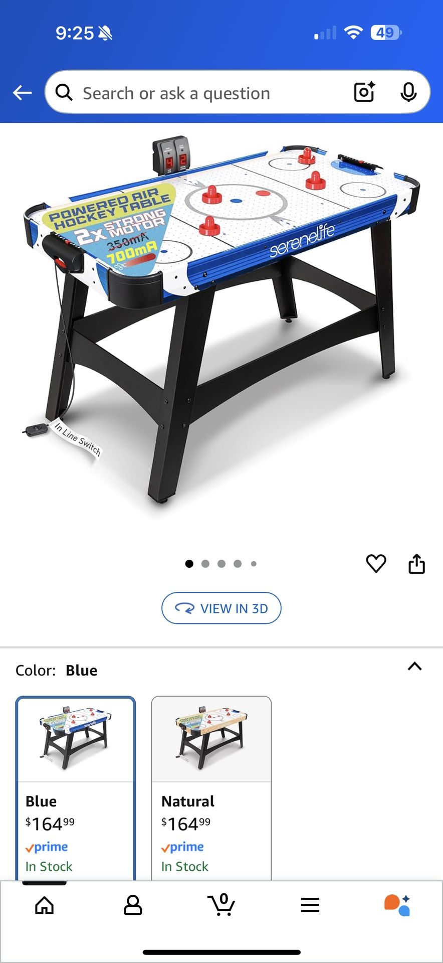 SereneLife 54" Air Hockey Game Table