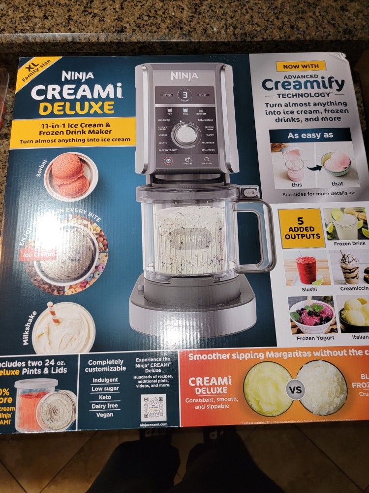 Ninja® CREAMi® Deluxe 11 in Ice Cream and Frozen Treat Maker