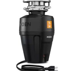 A000602A MOEN Host Series 3_4-HP Continuous Feed Space Saving Garbage Disposal with Sound Reduction and Fast Track Installation