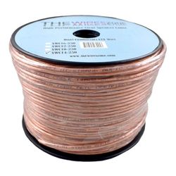 14 Gauge 2 Conductor 14/2 Clear 250ft Speaker Wire for Car/Home Audio
