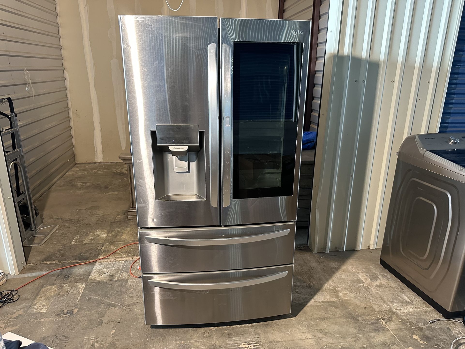 LG InstaView French Door Refrigerator - Stainless Steel - Like New Condition