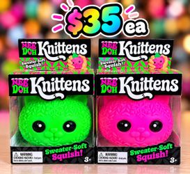 Nee Doh Knittens Squish Toy