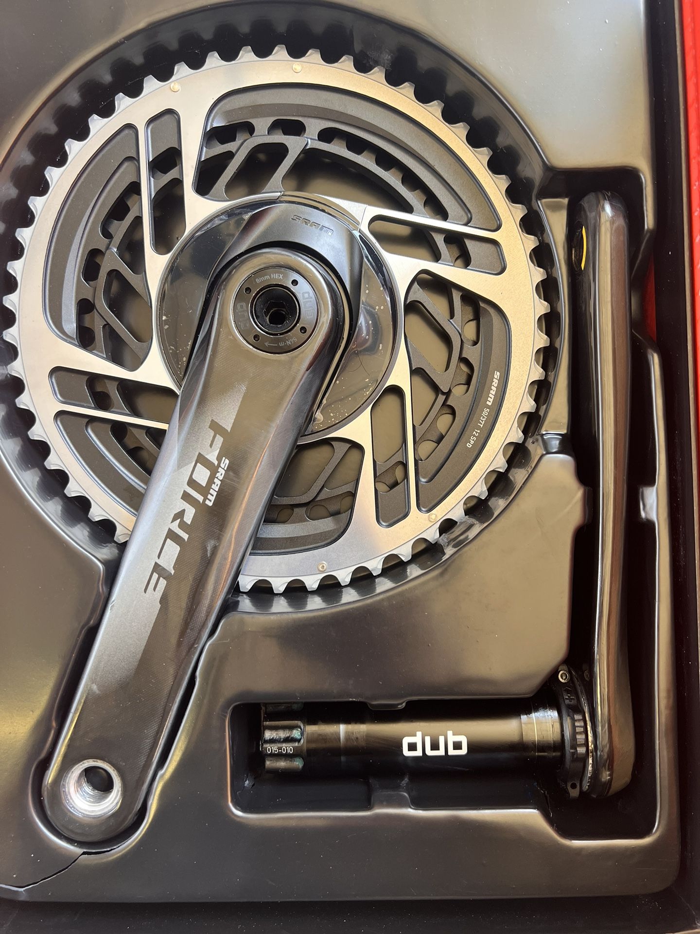 BRAND NEW SRAM RED CASSETTE w/ USED SRAM FORCE CRANK ARMS 175mm