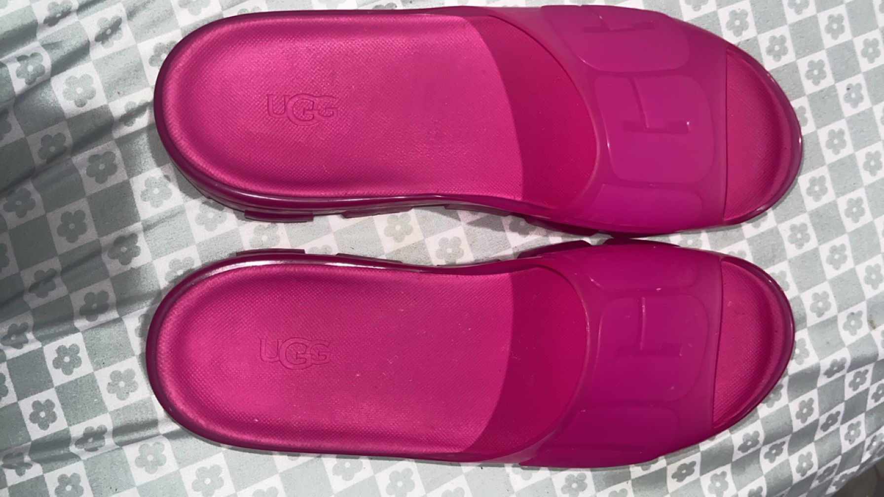 Ugg Wedges/ Slides Hot Pink Size 8