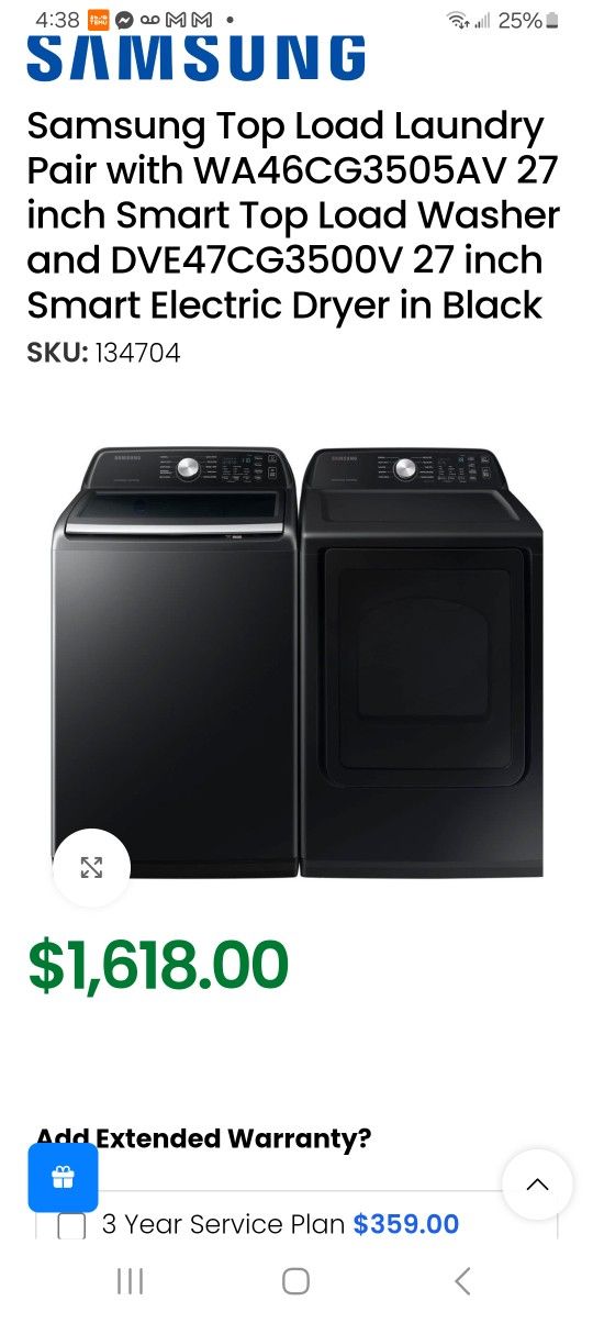 Smart Samsung Top Loader Washer And Dryer