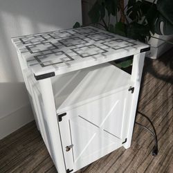 Unique Side Table - Marble Mosaic