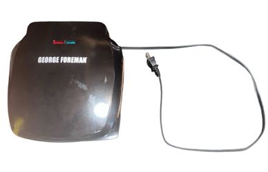 George Foreman 2-Serving Electric Indoor Grill & Panini Press - Black- GR420FBC
