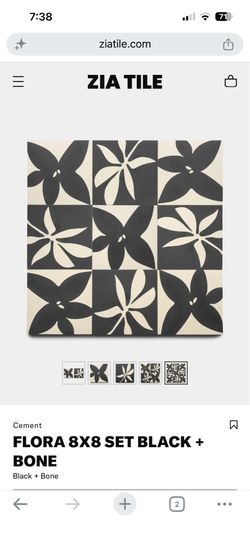 Designer cement tile brand new in box $50 each box