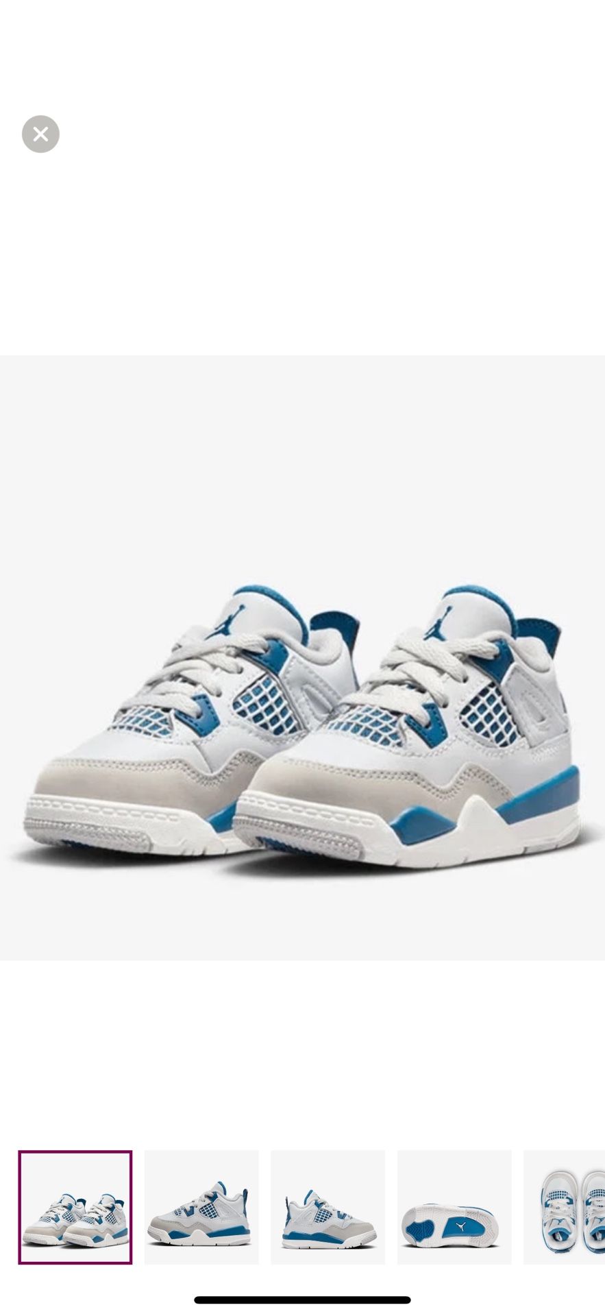 New Jordan 4 Retro Toddler Size 6C