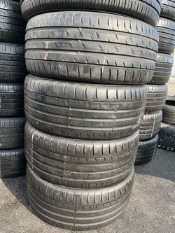 245/40/18 Continental  Semi New Tires Set Of 4 Installed And Balanced Set De 4 Llantas Como Nuevas Instaladas Y Balanceadas