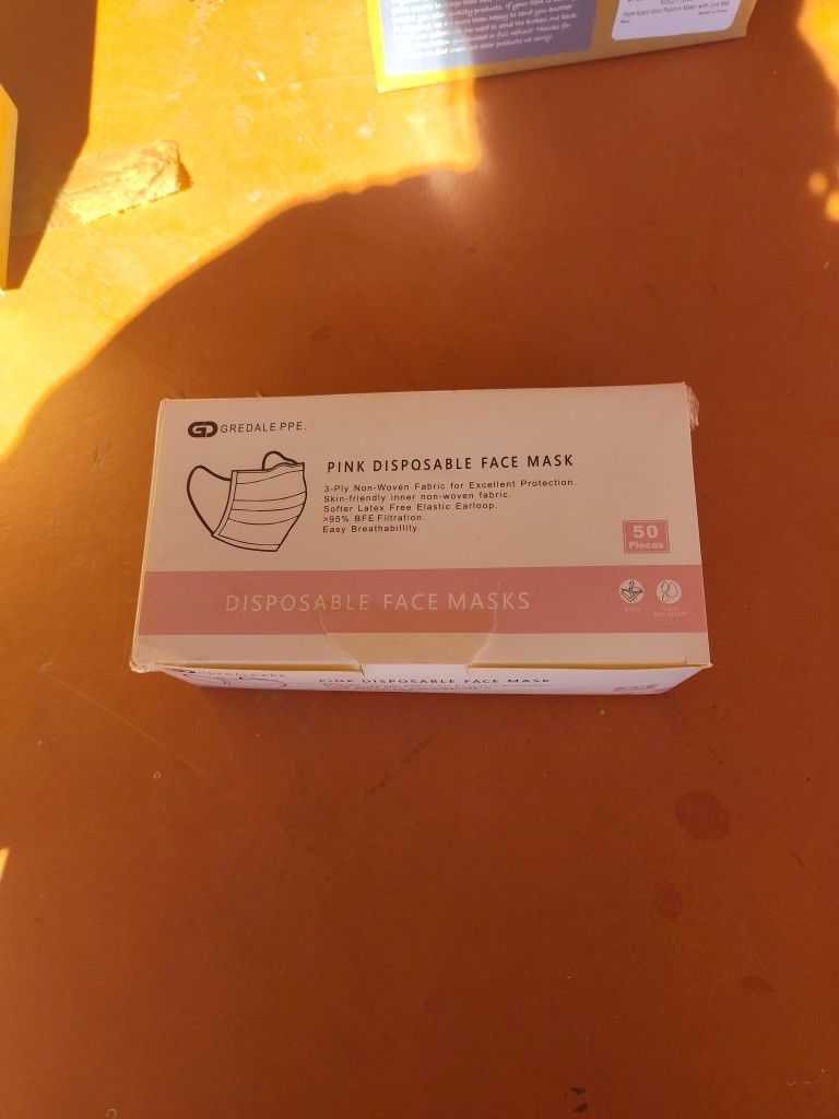 Pink Disposable Face Mask (50 PCs)