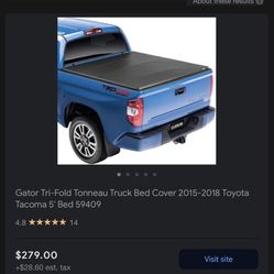Toyota Tacoma Bed Cover Short Bed 2016-2022
