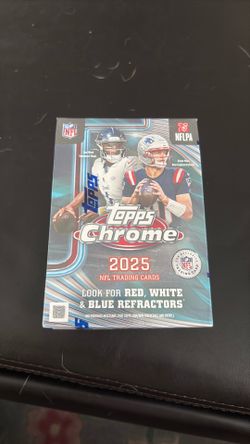Football cards 2025 Topps Chrome blaster box