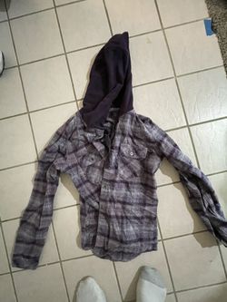 Purple Flannel Coat 