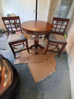 High top table with two chairs make offer