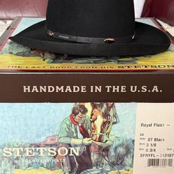 Black Stetson Royal Flush 5x Fur Felt Hat