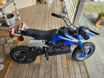 Kids Electric Mini Dirt Bike Blue