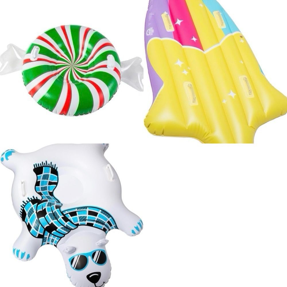 Large Lot Of Snow Tubes!