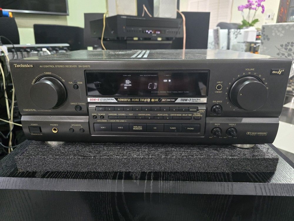 Technics SA-GX670 AV
Control Stereo Receiver -
Used, Fully Functional, will test before you buy