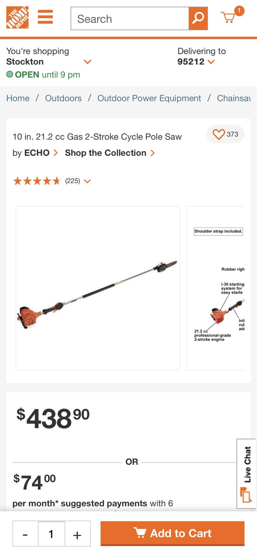 Echo pruner chainsaw