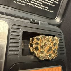 14k Gold Nugget Ring