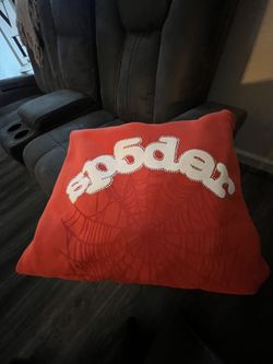 Orange Sp5der Man hoodie (diamond Outline)