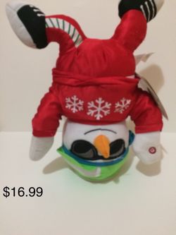 Christmas spinning snow man