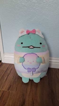 Sumikko Gurashi San-X Tokage with Rainbow Lollipop Plush New.