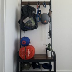 Coat/shoe rack + organizer