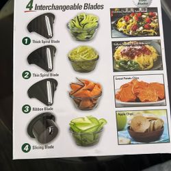 Vegetation power 4-in-1 electric vegetable spiralizer