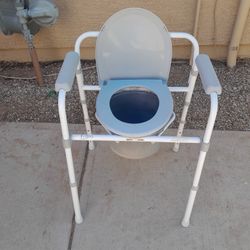 Portable Toilet Bedside Commode Foldable 