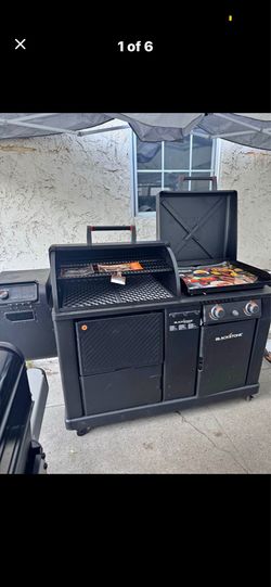 Culinary 22" XL Omnivore Griddle and Pellet Grill Combo Black Liquid prop... Ill