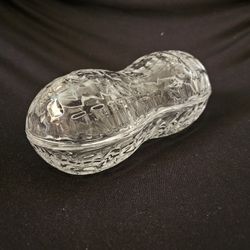 Glass Peanut-Shaped Case - Hollow, Opens in Half