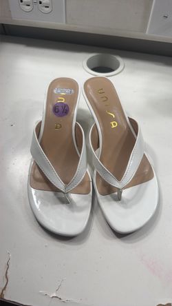 White Mini heels