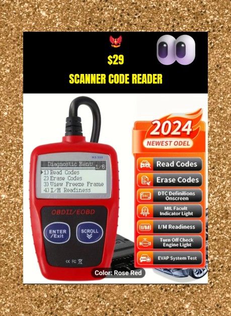 π¦βπ₯ SCANNER CODE READER CARS