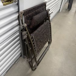 Zero gravity folding reclining chair with sun shade a pair