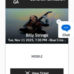 FS 2 Floor Tix For Billy Strings For Tonight 