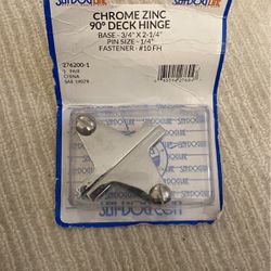 Seadog line chrome zinc 90° deck hinge
