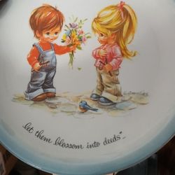 Vintage GiGi's Collectors Plate - Loving Thoughts - American Greetings 1972