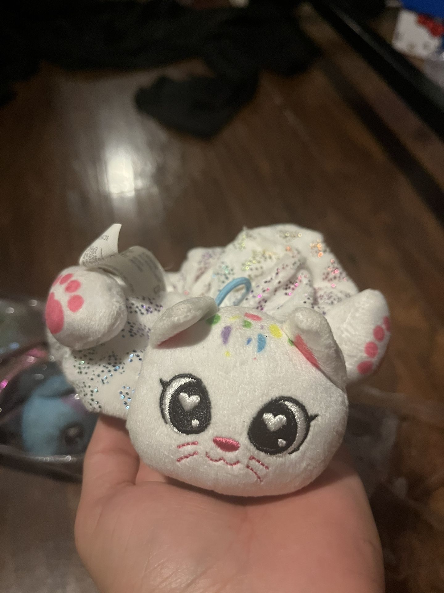 Cute Scrunchie with Kawaii Kitty Plush β¨π±