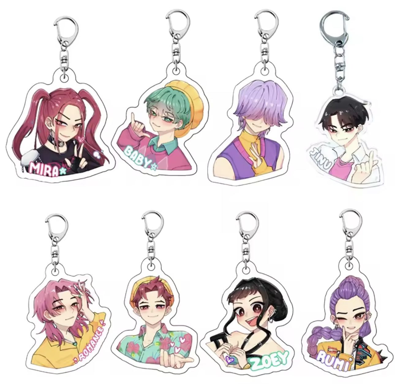 K-pop Demon Hunters Keychains Party Favors 