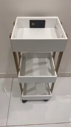 White storage with wheels